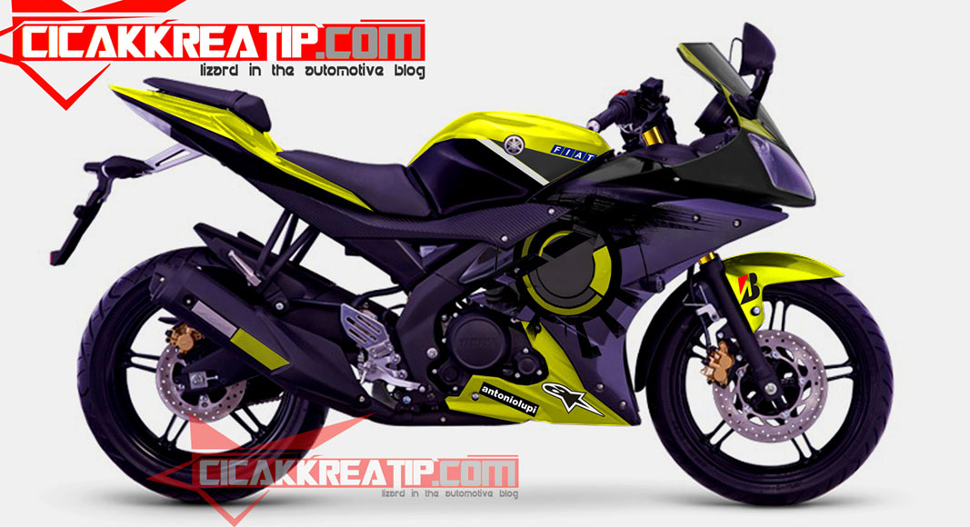 Yamaha YZF-R15 2014 Midnight Black (Hitam) Samping