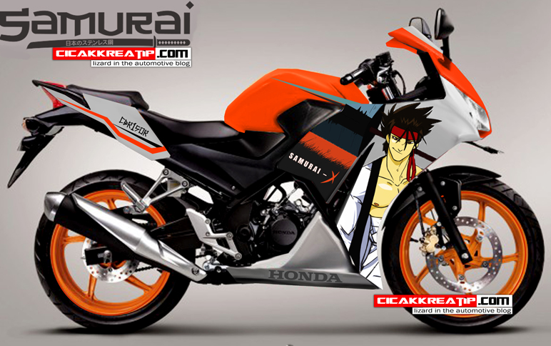 cbr 150r samurai edition-putih orange