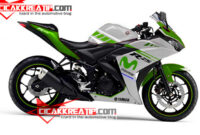 modif yamaha r25 hijau putih-cicakkreatip