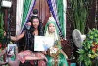 pengantin-mahadewa (Pengantin pria berkostum Siwa. (Facebook))