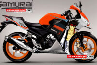 cbr 150r samurai edition-putih orange