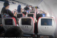 bagian dalam pesawat batik air line