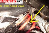 kover shock belakang honda cbr150r lokal pecah1