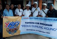 Yamaha Salurkan Bantuan untuk Pengungsi Gunung Agung
