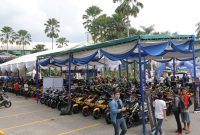 Barisan motor MAXI Yamaha di CustoMAXI Medan