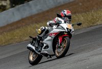 Galang Hendra Pratama saat test ride All New R15 Connected di Sentul International Circuit