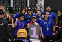 Indonesia Raya Berkumandang Indah, Aldi Satya Mahendra Podium Juara Balap Dunia WorldSSP300 Ceko 2023 (1)