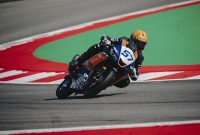 Aldi Satya Mahendra saat balapan di seri 5 WorldSSP300 Portimao Portugal 2024